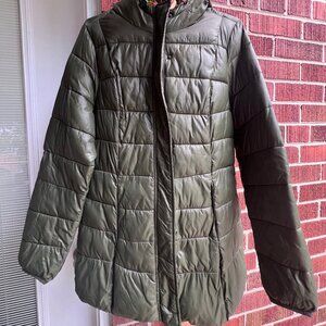 Old Navy Green Puffer Jacket Size Small